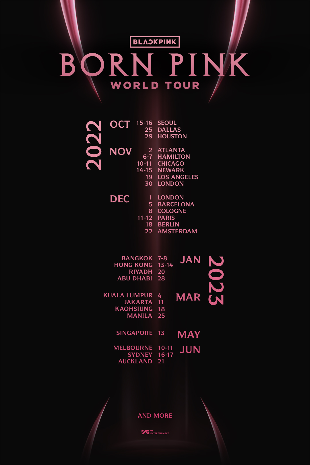 BLACKPINK Drops Dates And Cities For "BORN PINK" World Tour
