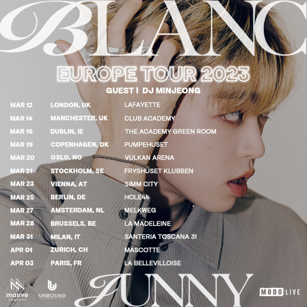 JUNNY the First KoreaBased Soloist to Tour 13 European