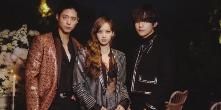 BTS’ V, BLACKPINK’s Lisa, And Park Bogum Reunite For Celine In France