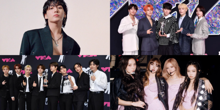 BTS’ Jungkook, TXT, Stray Kids And BLACKPINK Wins At MTV VMAs 2023